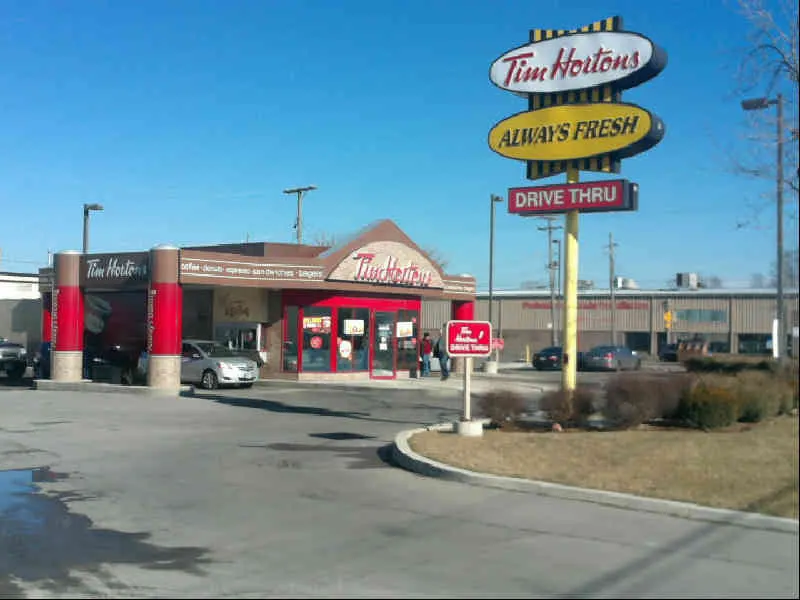 Tim Hortons at 2585 Barton Street, Hamilton