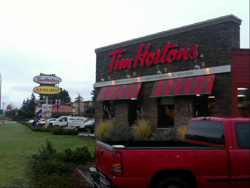 Tim Hortons at 2980 Island Highway North, Nanaimo