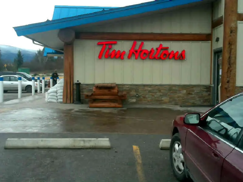 Tim Hortons at 5655 Highway 97A, Enderby