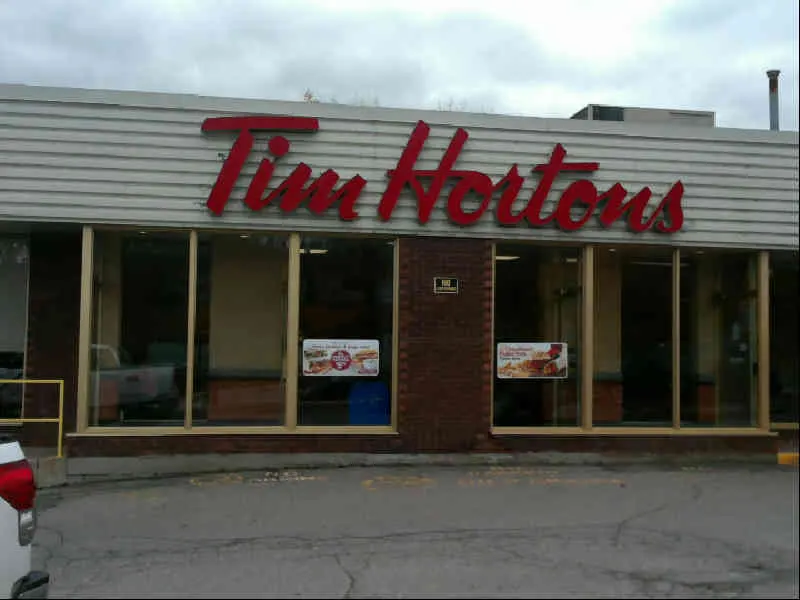 Tim Hortons at 73 Oxford Street, Tillsonburg