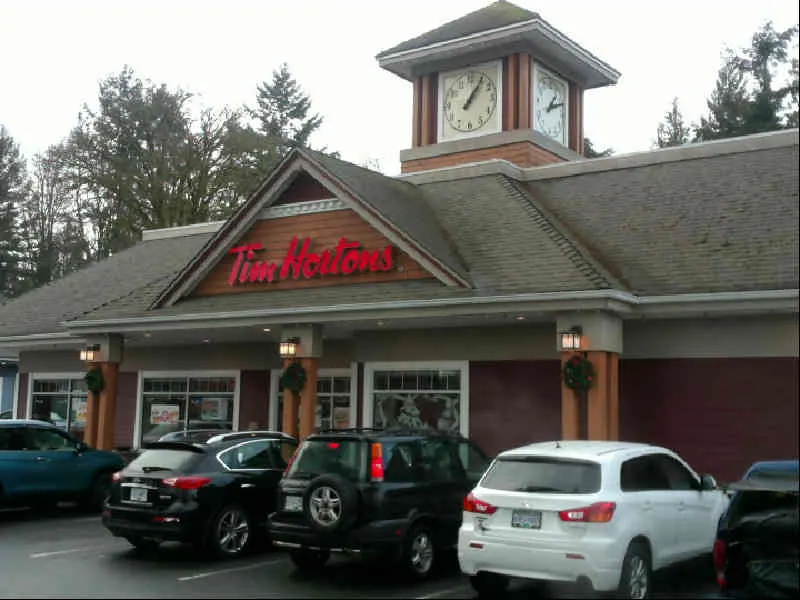 Tim Hortons at 825 Deloume Road, Mill Bay
