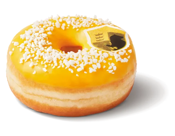 Hufflepuff Lemon Meringue Donut