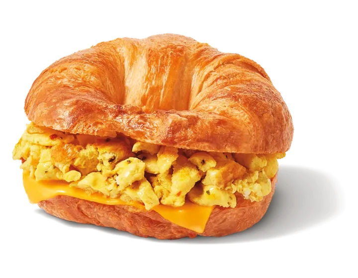 Scrambled Egg and Cheese Loaded Croissant