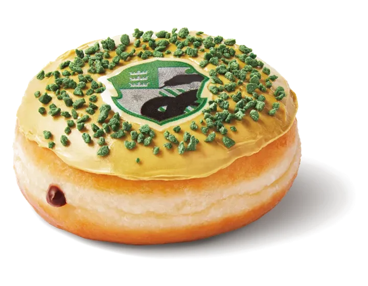 Slytherin Chocolate Pistachio Donut