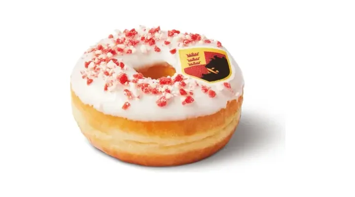 Gryffindor Strawberry Cheesecake Donut