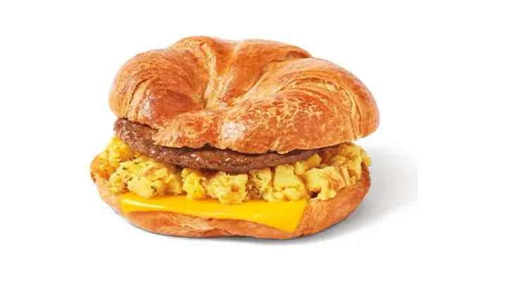 Sausage Scrambled Egg Loaded Croissant