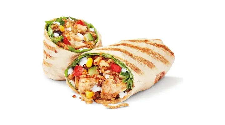 Slow-Cooked Chicken Cilantro Lime Loaded Wrap with Cheese